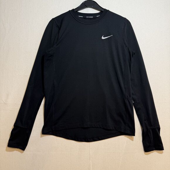 Nike Running Dri-Fit Women's Black Long Sleeve Shirt Size X-Small - Picture 1 of 10